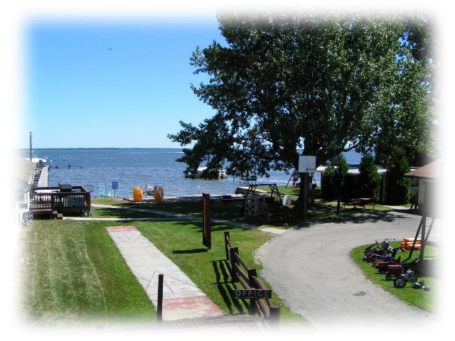 Image of Poplars Resort facing Houghton Lake